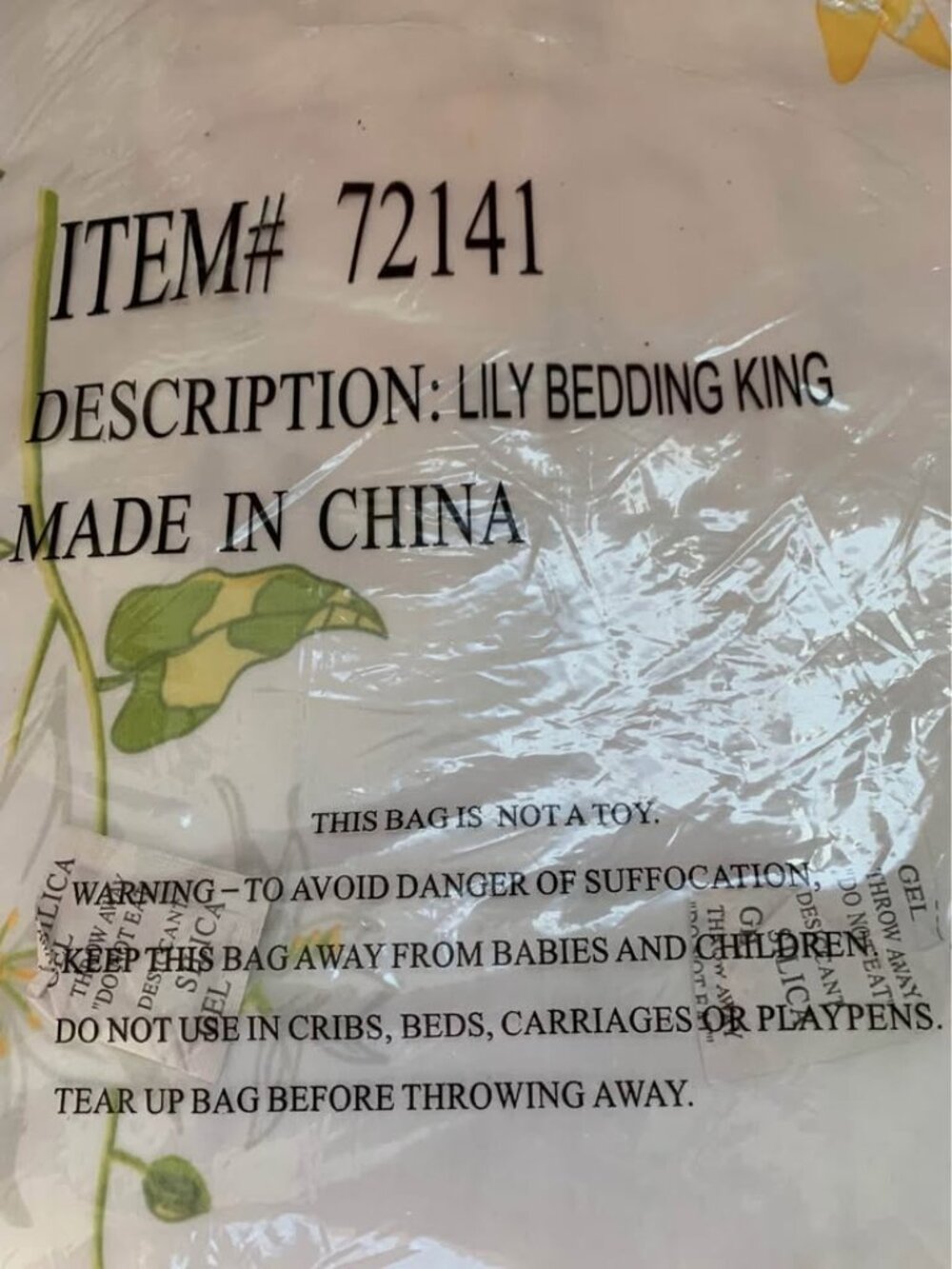 King size bed covers (4) floral